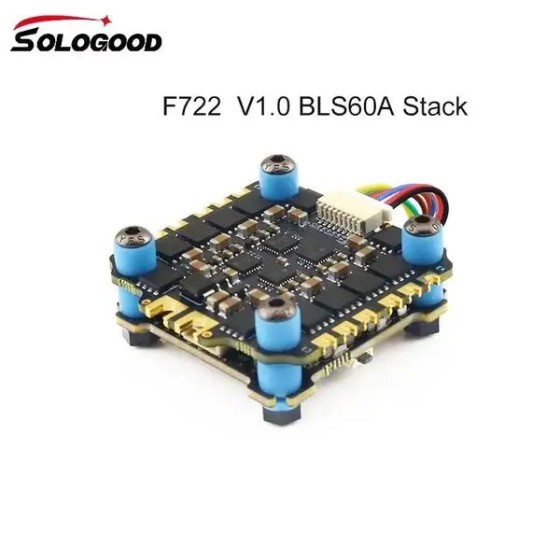 Hot Sales SoloGood F722 60A Stack ICM42688P 4in1 ESC Flight Controller BLHELI_S 2-6S for RC Racing Drones Long Range Parts